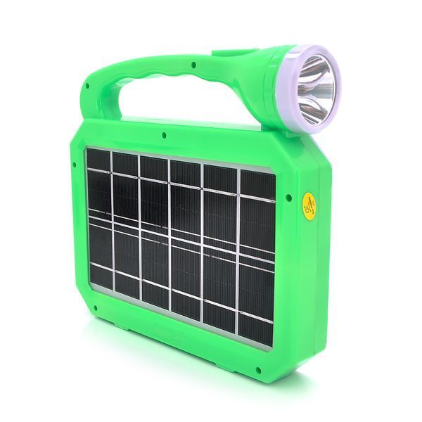 Ліхтарик переносний JA-2002+Solar, 3+1 режим, лампочка, вбудований акумулятор, Blister 29337 фото