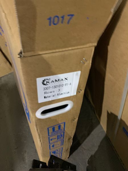 Радіатор охолодження 3х рядний алюмiнієвий ГАЗ 3307 з дв. ММЗ Д245.7, ГАЗ 3309 з дв. ММЗ Євро 3 3307-1301010-91-А 70102 фото
